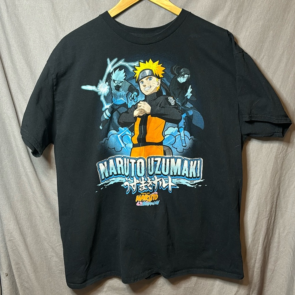 Black Naruto Uzumaki T-Shirt X-Large